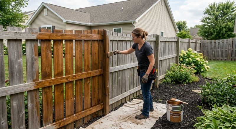 Cedar Fence Sealing in Puyallup, WA