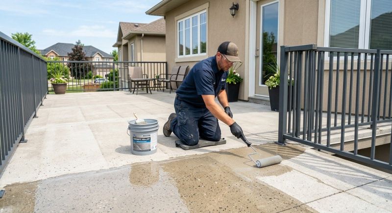 Concrete Deck Sealing in Renton, WA