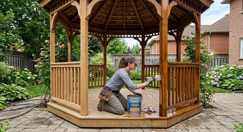 Pergola Sealing in Renton, WA