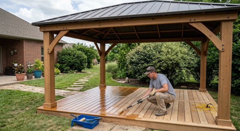 Pergola Sealing in Alpharetta, GA