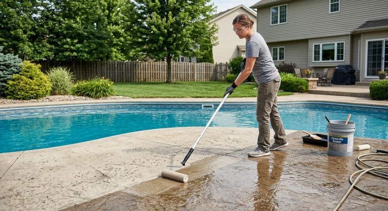 Pool Patio Sealing in Alpharetta, GA