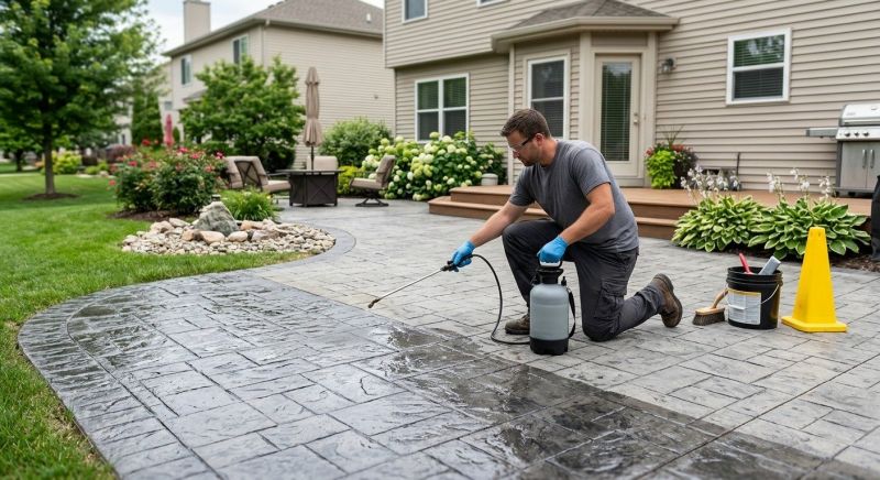 Porch Concrete Sealing in Gig Harbor, WA
