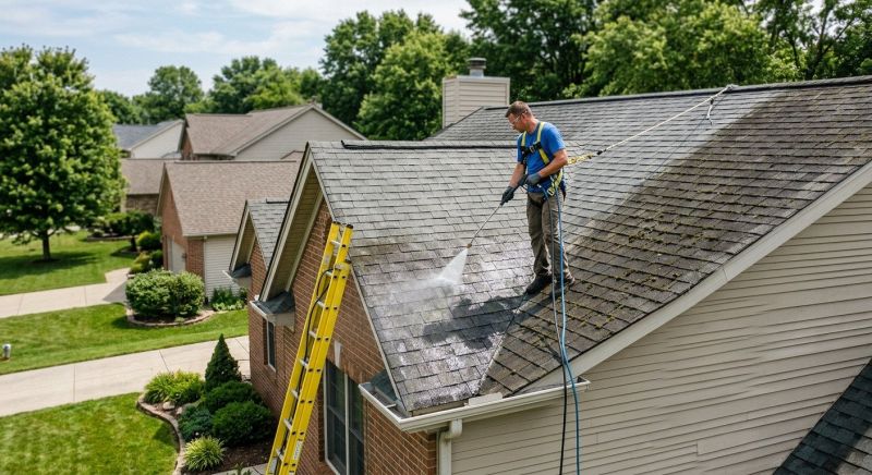 Shingle Roof Washing in Vancouver, WA