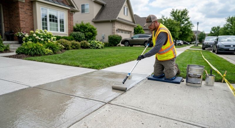 Sidewalk Concrete Sealing in Redmond, WA