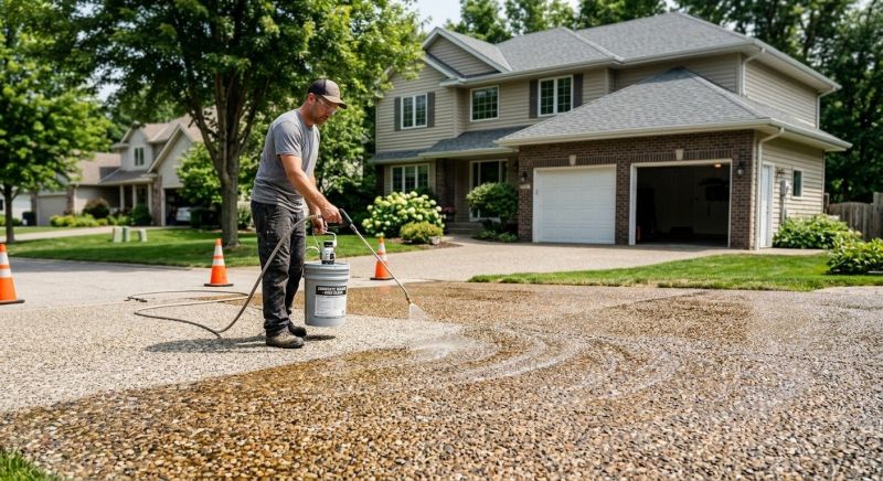 Stamped Concrete Sealing in Renton, WA