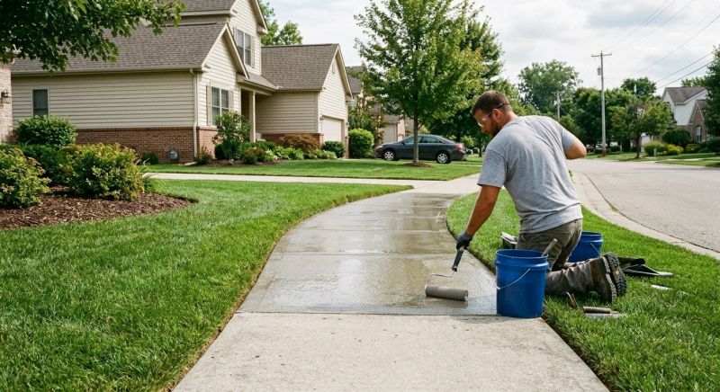Stamped Concrete Sealing in Renton, WA